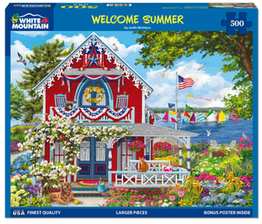 Welcome Summer 500 piece jigsaw puzzle by White Mountain Puzzles, box image