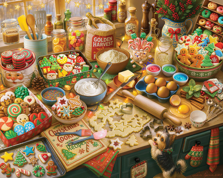 White Mountain Puzzles - Christmas Baking (2152pz) - 1000 Piece Jigsaw Puzzle
