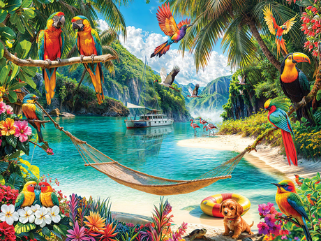 White Mountain Puzzles - Paradise Cove (2091pz) - 500 Piece Jigsaw Puzzle