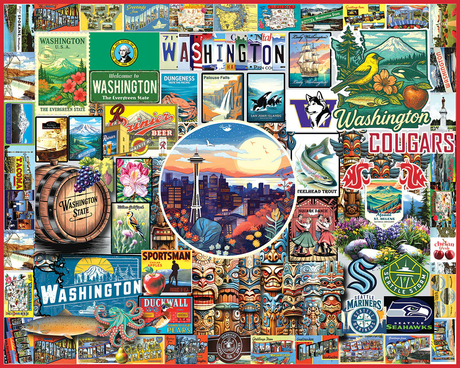 White Mountain Puzzles - I Love Washington (2127pz) - 1000 Piece Jigsaw Puzzle