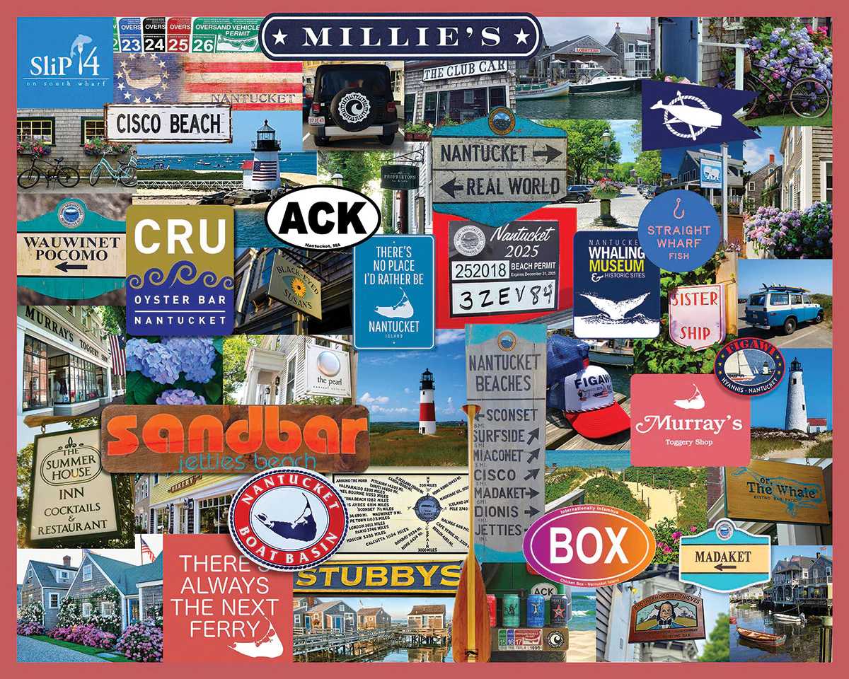 White Mountain Puzzles - I Love Nantucket (2142pz) - 1000 Piece Jigsaw Puzzle