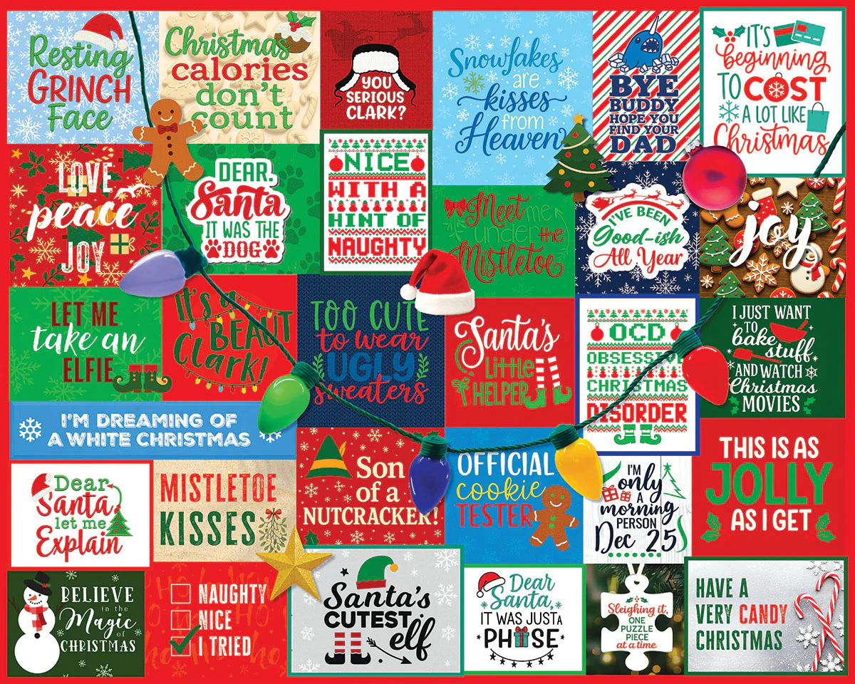 White Mountain Puzzles - I Love Christmas (2153pz) - 1000 Piece Jigsaw Puzzle