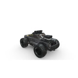 All-Terrain RC Stunt Truck (1:16) - LED Lights, 15.5 mph, 164 ft Range, 25-Min Playtime, USB Rechargeable, Black