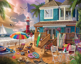 White Mountain Puzzles - On The Beach (2100pz) - 1000 Piece Jigsaw Puzzle