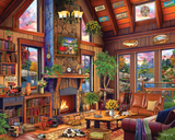 White Mountain Puzzles - Wilderness Cabin (2134pz) - 1000 Piece Jigsaw Puzzle