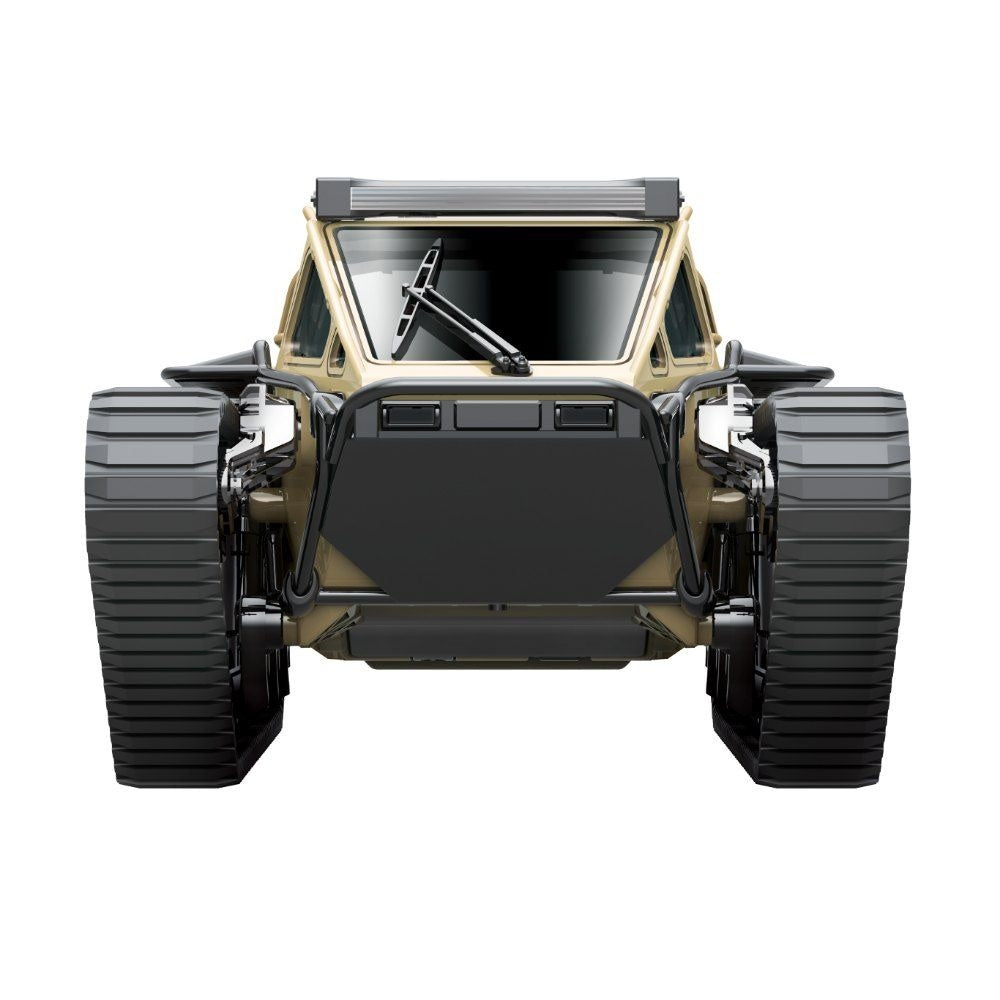 Shock Absorption, LED Lights, Beige All-Terrain RC Stunt Tank (Ripsaw EV3-F4) - 7.5 mph, 164 ft Range, 360° Rotation & 30° Climb, Shock Absorption, LED Lights, Beige