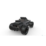 All-Terrain RC Stunt Truck (1:16) - LED Lights, 15.5 mph, 164 ft Range, 25-Min Playtime, USB Rechargeable, Black