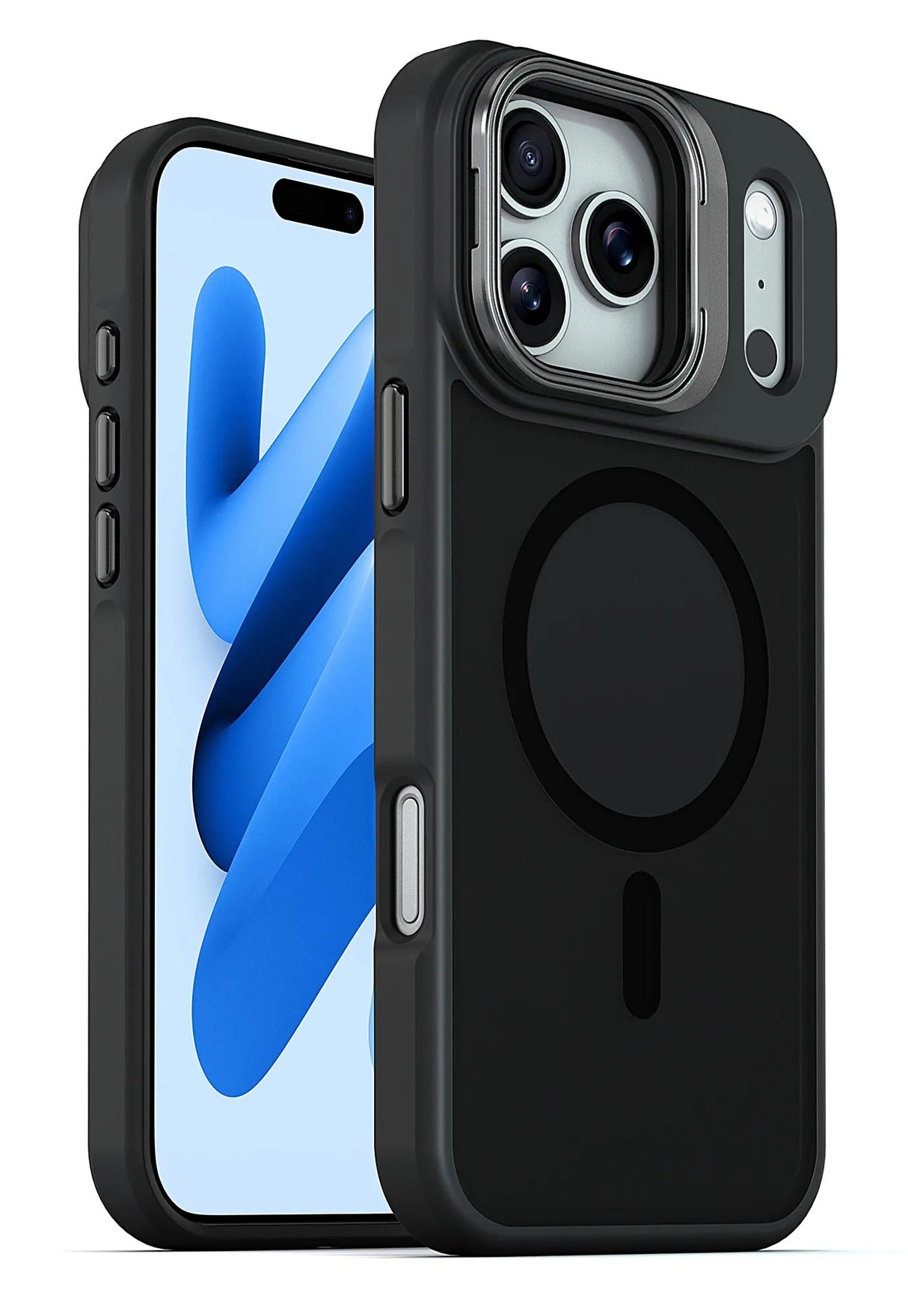 xBase iPhone 17 Pro Max - DuoHybrid w/ Kickstand MagSafe - Protective Case - Black