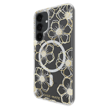 Case-Mate - Floral Gems Case with Magnet for Samsung Galaxy S25 Plus - Gold