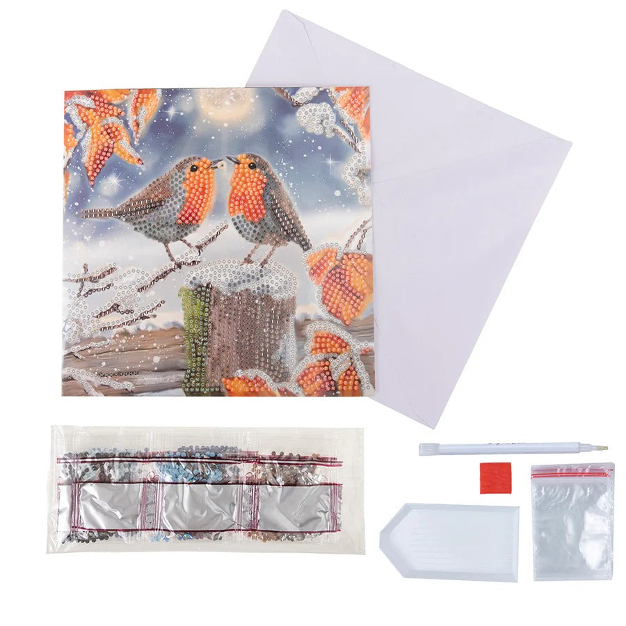 CA Card Kit: Kissing Robins