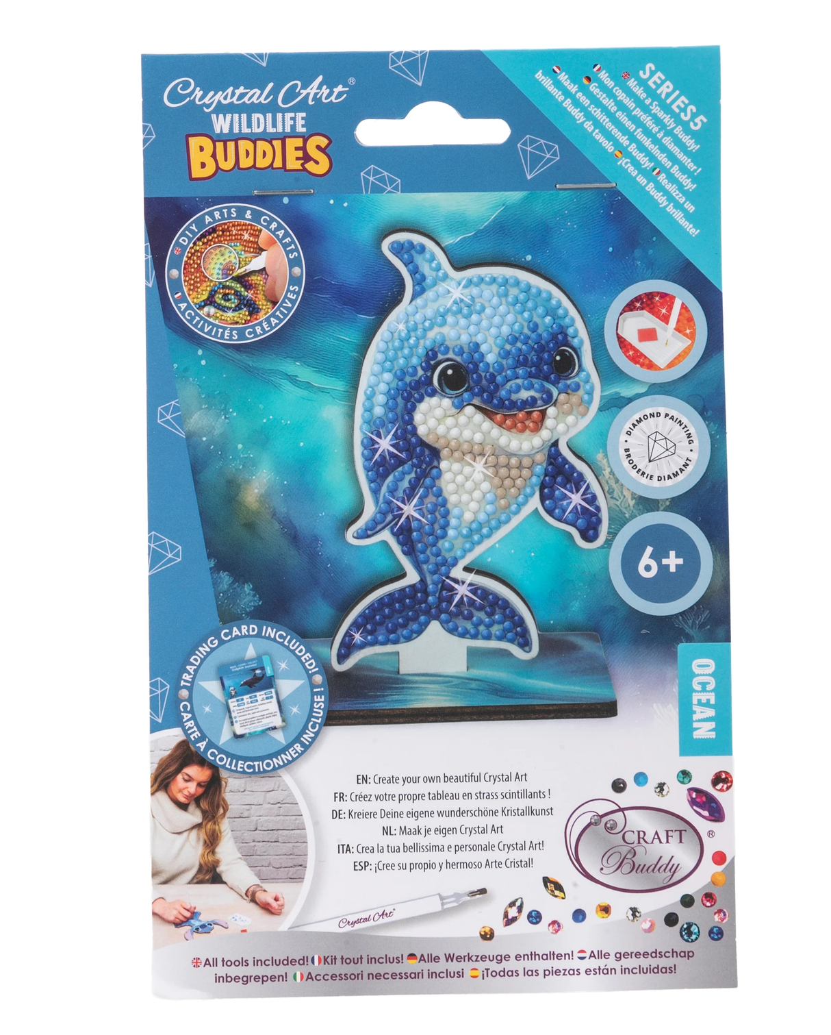 Crystal Art Buddies: Ocean - Dolphin