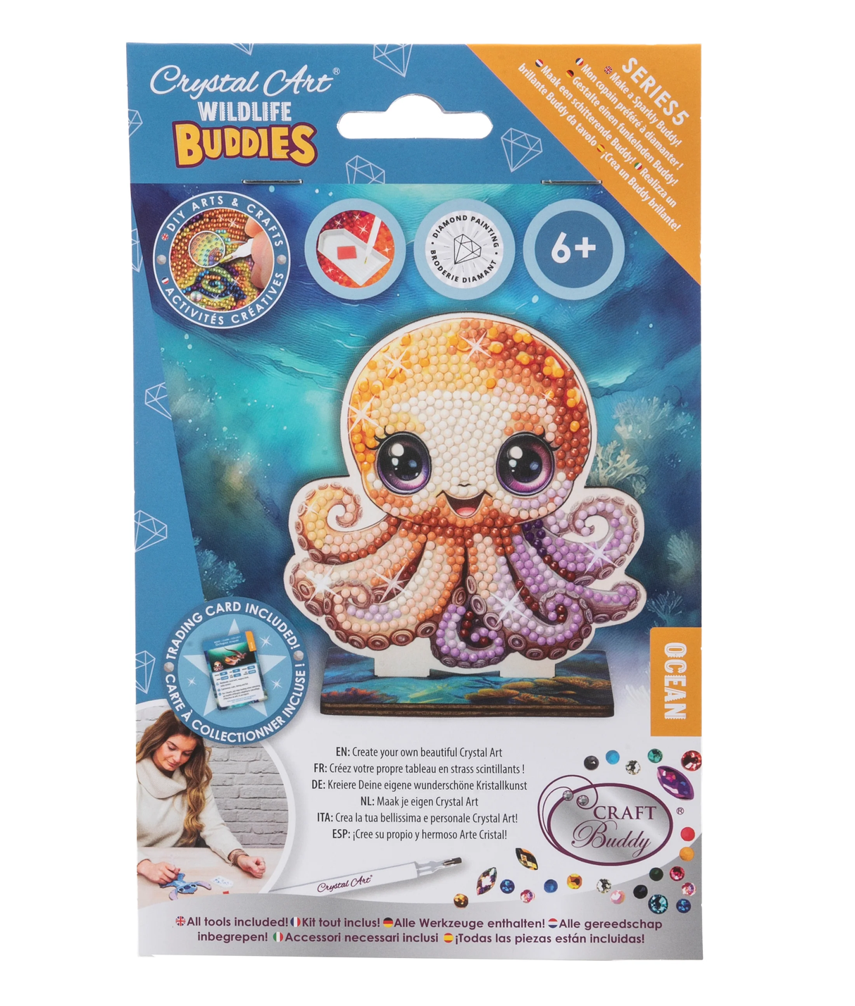 Crystal Art Buddies: Ocean - Octopus