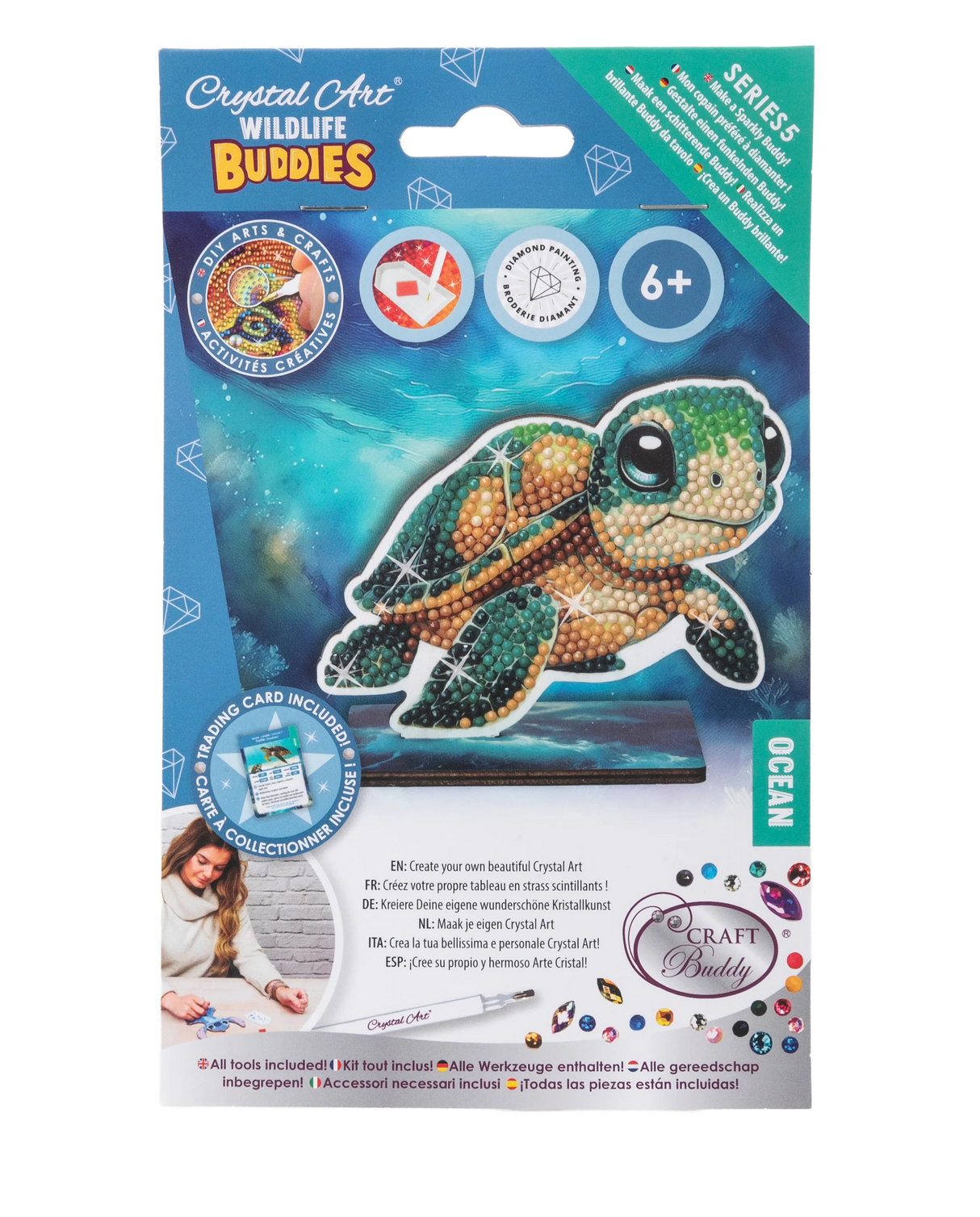 Crystal Art Buddies: Ocean - Turtle