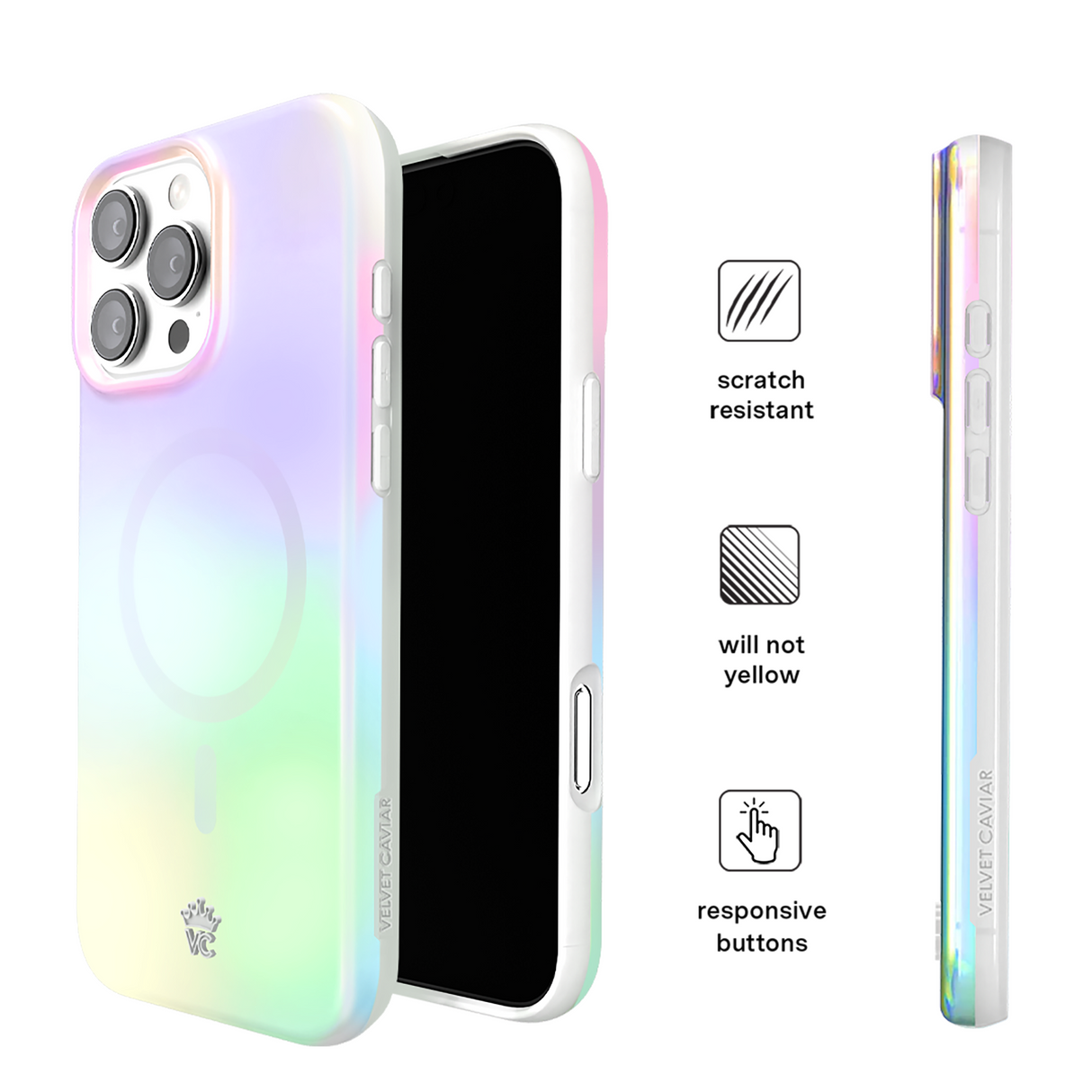 Velvet Caviar - Magsafe Case For Apple Iphone 16 Pro - White Opal