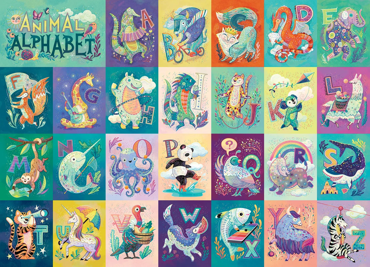 Cobble Hill Animal Alphabet 350 Pieces Family Puzzle