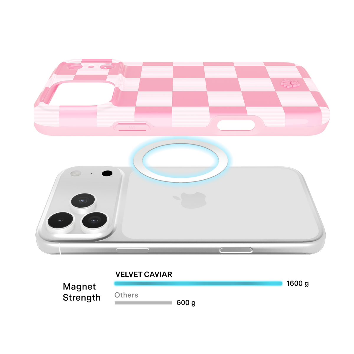 VELVET CAVIAR - MagSafe Case for Apple iPhone 17 Pro Max - Pink Vibe Checker