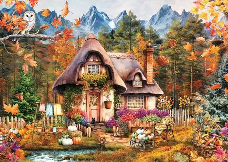 Pumpkin Cottage 1000 pc Puzzle