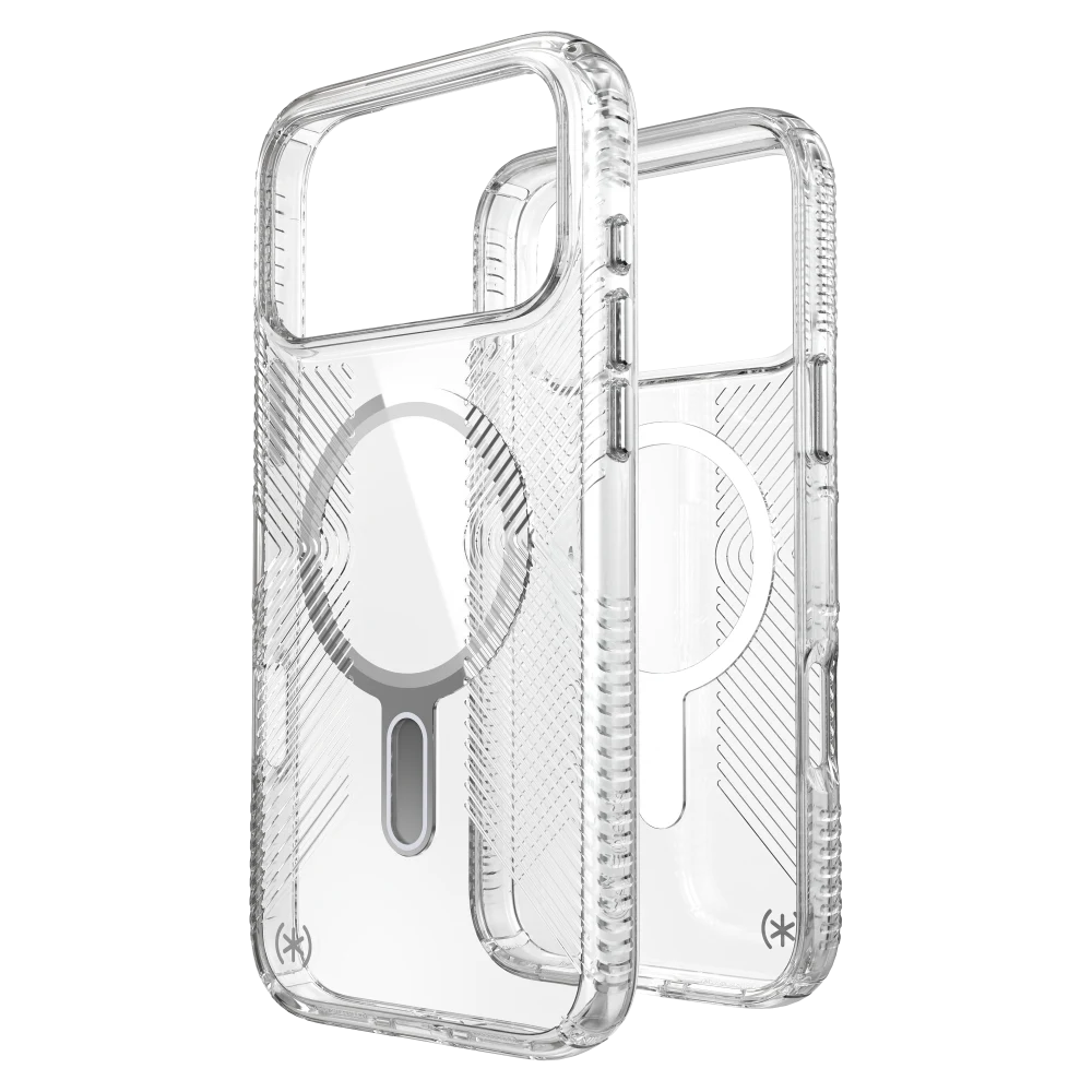 Speck - Presidio Perfect Clear Grip Case with ClickLock for iPhone 17 Pro Max - Clear
