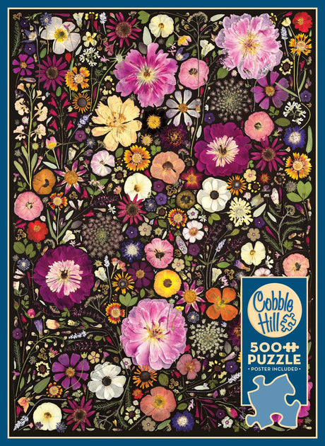 Cobble Hill Flower Press: Little Hollow & Red Daisy | 500 Piece Puzzle - image 5