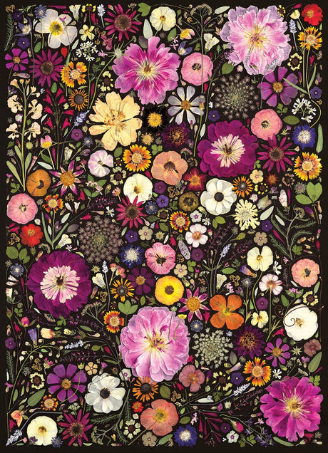 Cobble Hill Flower Press: Little Hollow & Red Daisy | 500 Piece