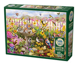 Cobble Hill Backyard Bird Bath | 1000 Piece Puzzle