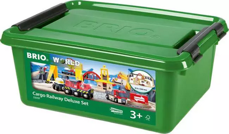 BRIO World Train Set Cargo Railway Deluxe Set