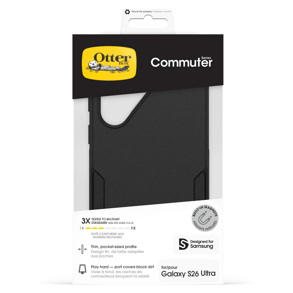 OtterBox - Commuter Magnetic Case for Samsung Galaxy S26 Ultra - Black