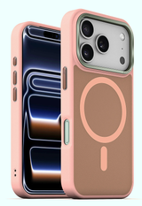 xBase iPhone 17 Pro - DuoHybrid MagSafe Compatible - Reinforced Protective Case - Pink