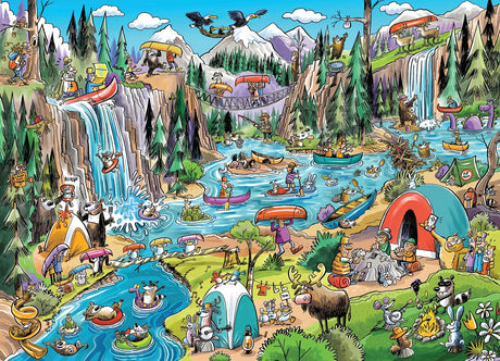 Cobble Hill DoodleTown: Portage Pandemonium 1000 Piece Puzzle