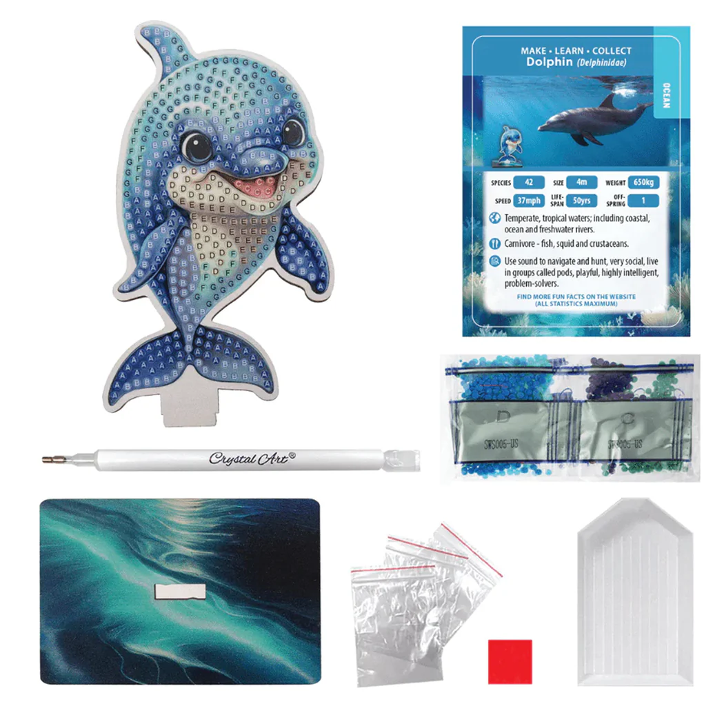 Crystal Art Buddies: Ocean - Dolphin