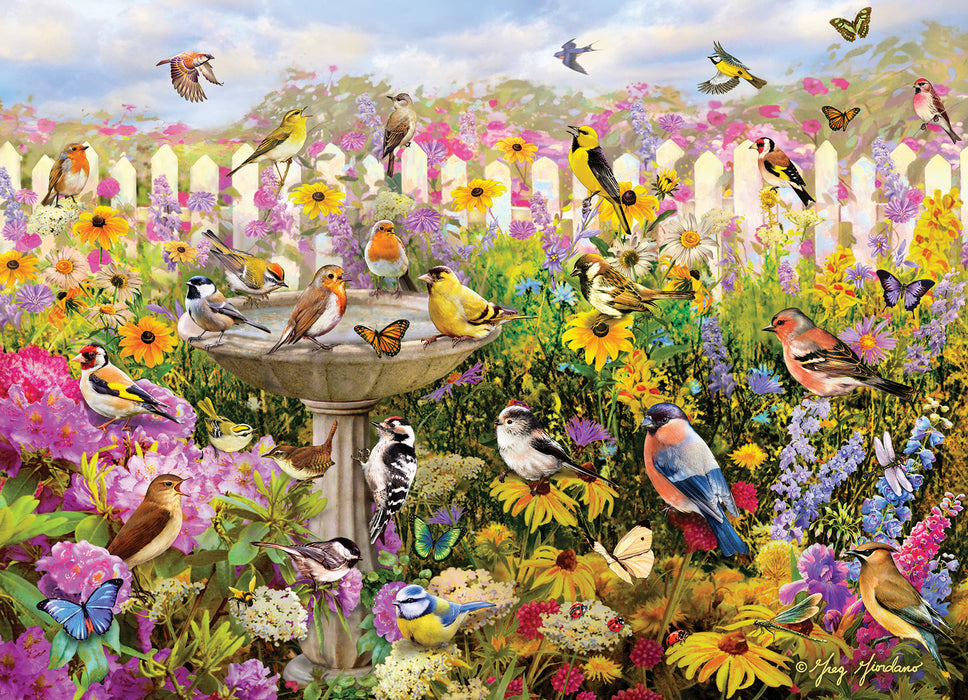 Cobble Hill Backyard Bird Bath | 1000 Piece Puzzle