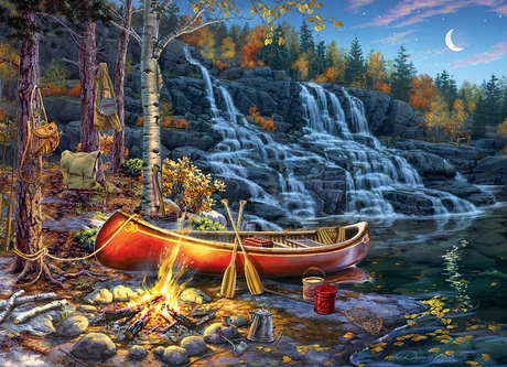 Cobble Hill Waterfall Camp | 1000 Piece Puzzle