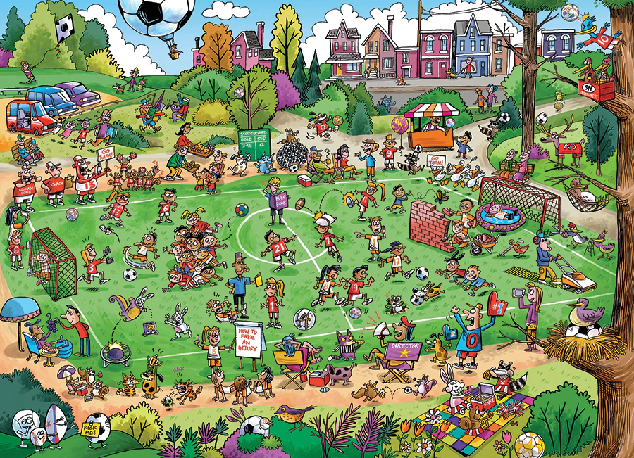 Cobble Hill Offside Antics | Family Pieces 350 puzzle