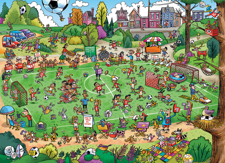 Cobble Hill Offside Antics | Family Pieces 350 puzzle