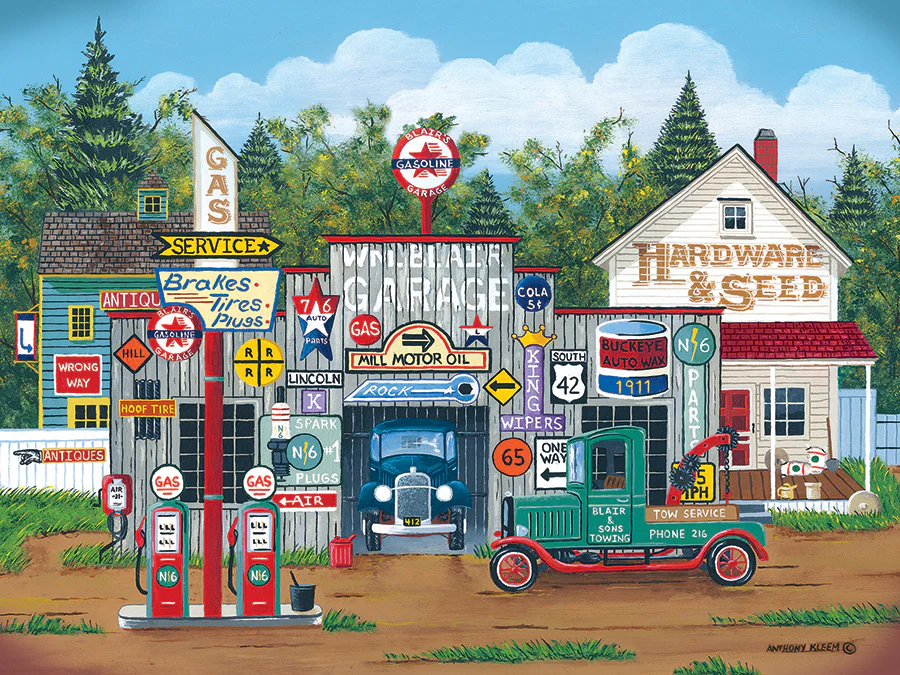 Cobble Hill The Ol' Roadside Garage | Easy Handling 275 Piece puzzle