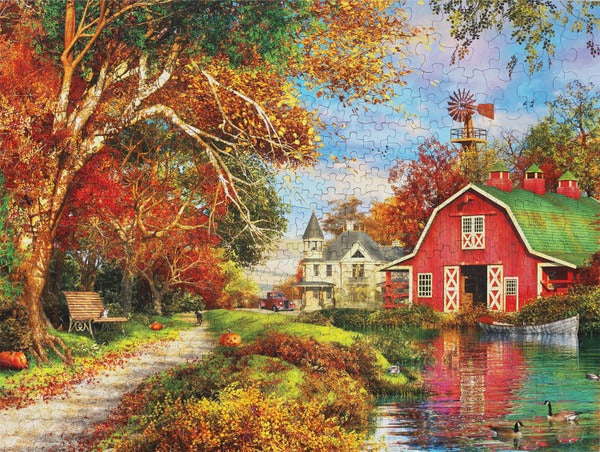Springbok Autumn Barn 500 Piece Puzzle