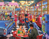 White Mountain Puzzles - Juke Box Diner (1897pz) - 500 Piece Jigsaw Puzzle