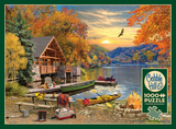 Cobble Hill 1000 Piece Puzzle - Lakeside Retreat - Sample Poster Included