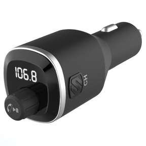 Scosche BTFM4 BTFreq Bluetooth FM transmitter car kit with LED screen and dual USB ports