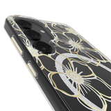 Case-Mate - Floral Gems Case with Magnet for Samsung Galaxy S25 Plus - Gold