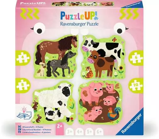Puzzle Up Farm Animals 4/6/8/10 PC