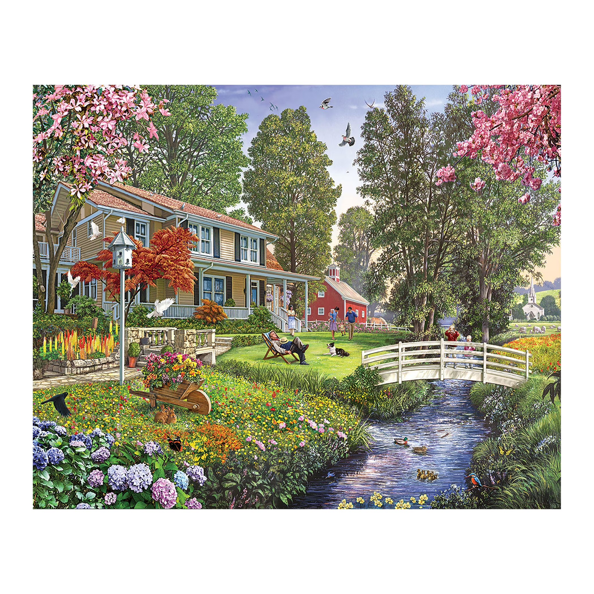 White Mountain Puzzles - Sunday Afternoon - 1000 Piece Jigsaw Puzzle