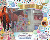 Crystal Art Secret Diary-Horse Love-with Lock & Keys