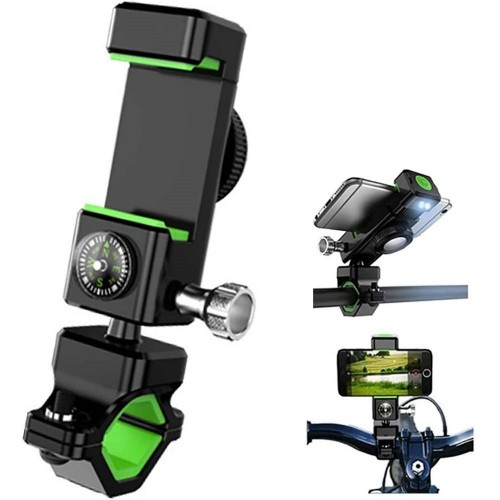 Chargeworx - Smartphone Bike Phone Mount w/ Built-In Compass