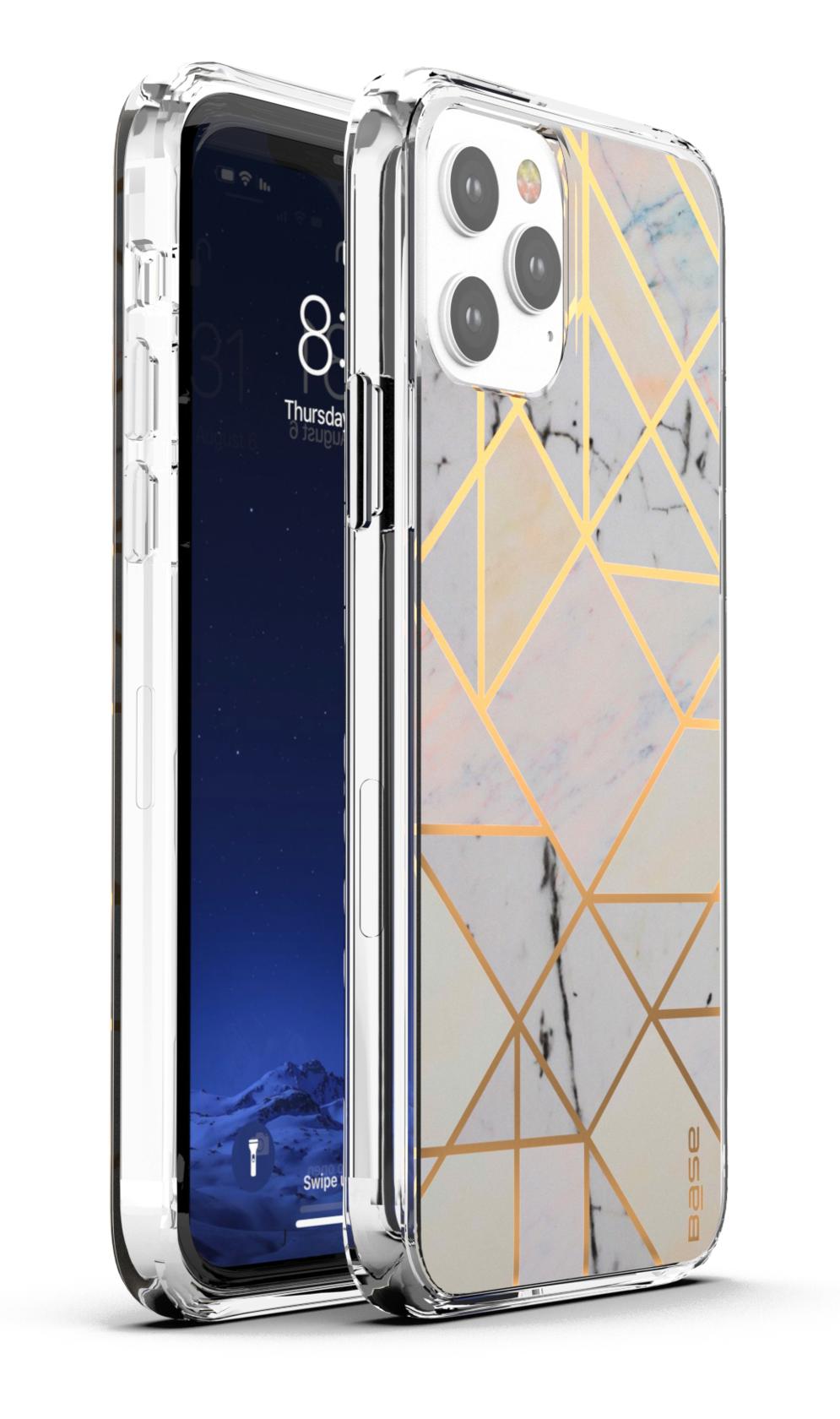 BASE IPHONE 12 / IPHONE 12 PRO (6.1) - MARBLE LUXURY SHOCKPR