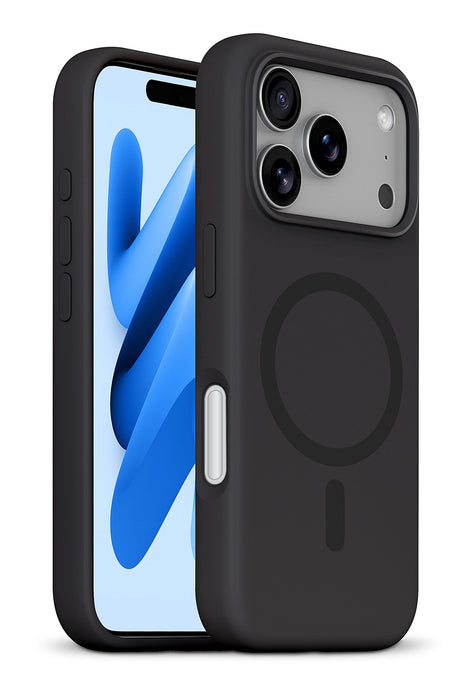xBase iPhone 17 Pro - Liquid Silicone Gel/Rubber MagSafe Compatible Case - Black - image 3