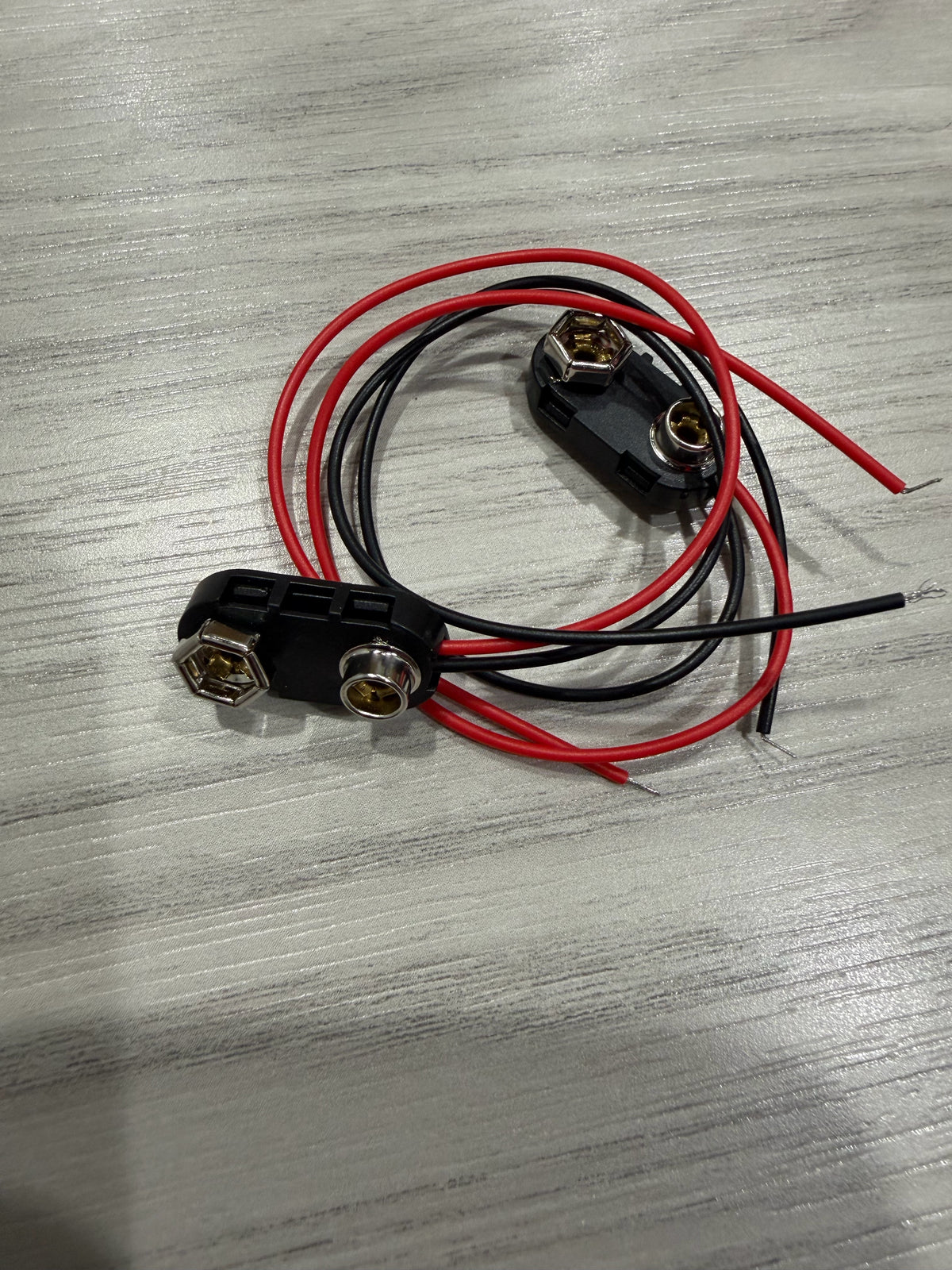 JWISLAND 9V Battery Snap Connector I-Type with 150mm Leads 2-Pack
