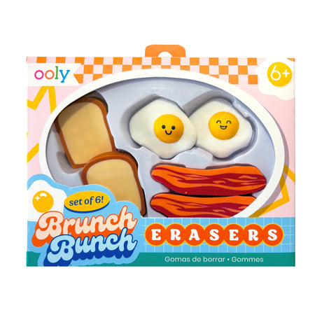 OOLY Brunch Bunch Erasers - Set of 6 - main product image