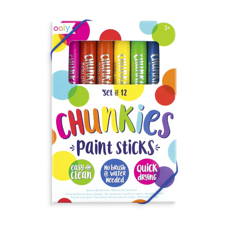 OOLY Chunkies Paint Sticks Original Pack - Set of 12 - main product image