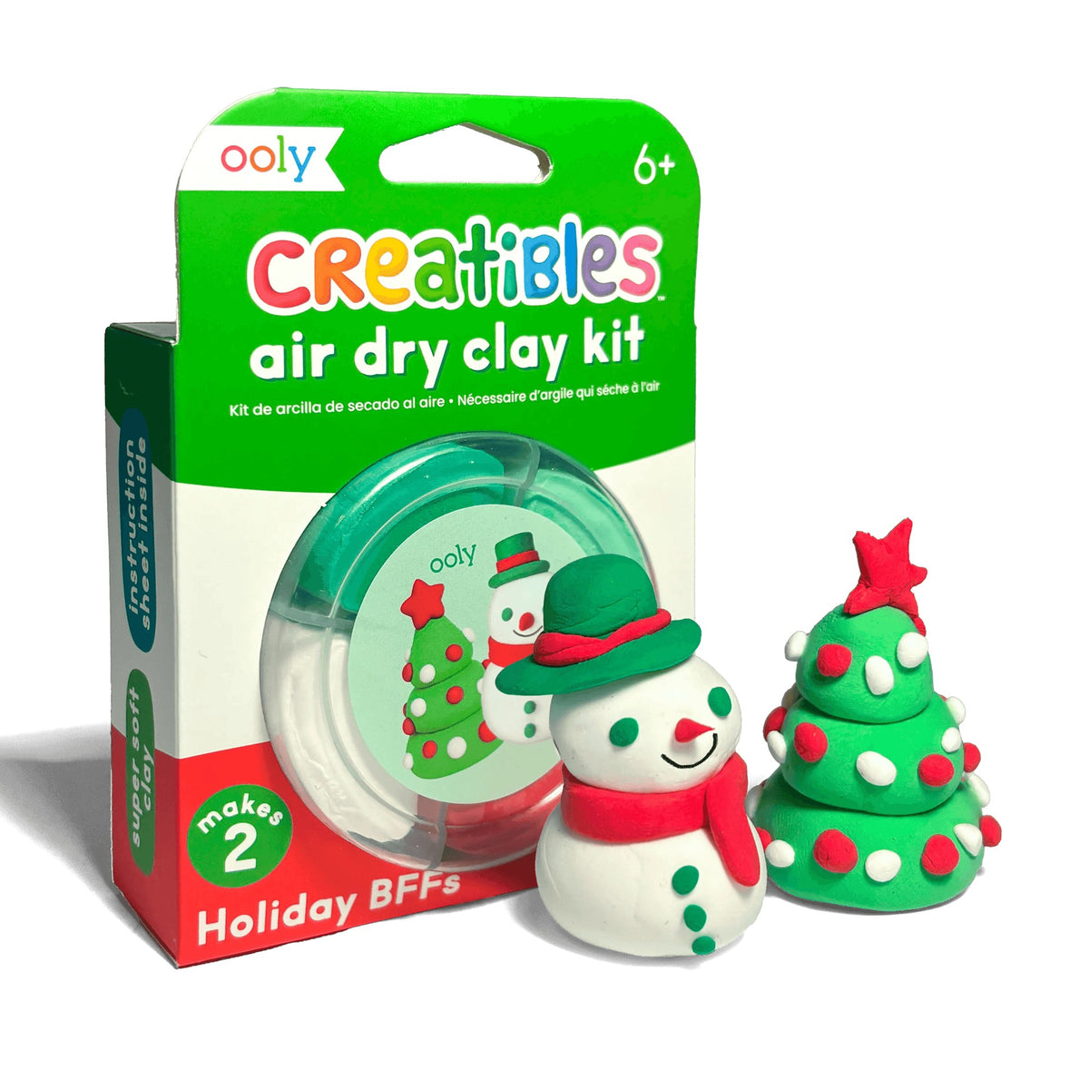 OOLY Creatibles Mini Air Dry Clay Kit - Holiday BFFs - 2 Designs - product image 2 of 6